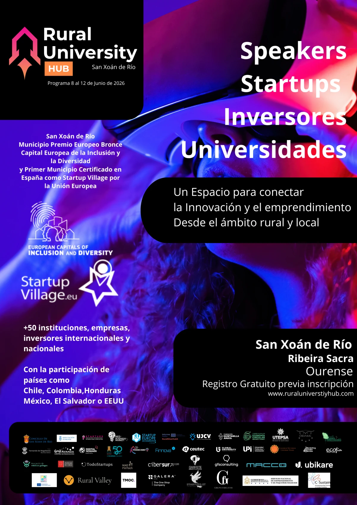 Cartel Rural University Hub — San Xoán de Río